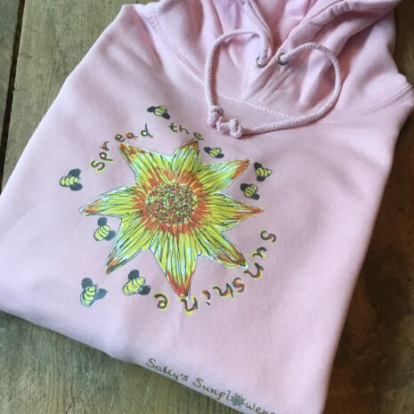 Baby Pink Spread The Sunshine Hoodie Baby Pink Spread The Sunshine Hoodie