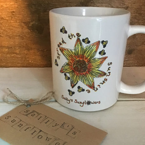 Sally’s Sunflowers Spread The Sunshine Ceramic Mug