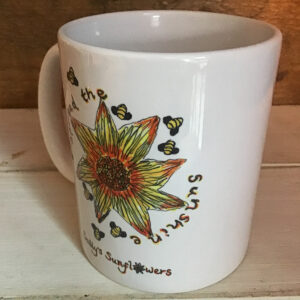 Sally’s Sunflowers Spread The Sunshine Ceramic Mug