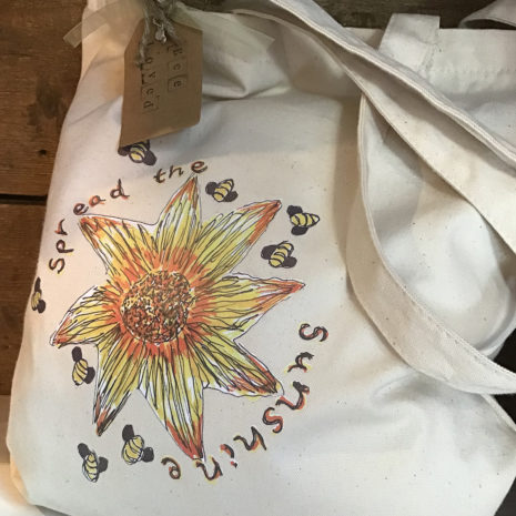 sallys_sunflowers_spread_the_sunshine_eco_canvas_bag_for_life_2 Sally's Sunflowers Spread The Sunshine Eco Canvas Bag For Life