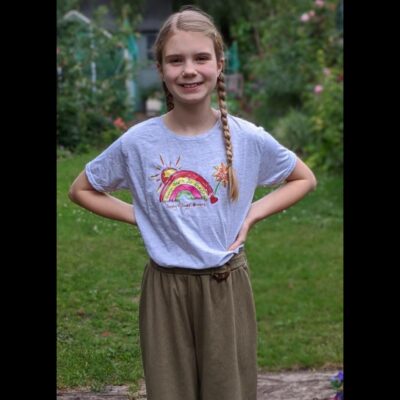 Sally’s Sunflowers Sunshine Kids Rainbow T’Shirt