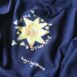 Navy Zip Through Hoodie Sunflower