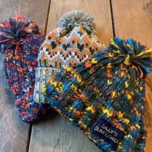 Multi Coloured Pom Pom Hats